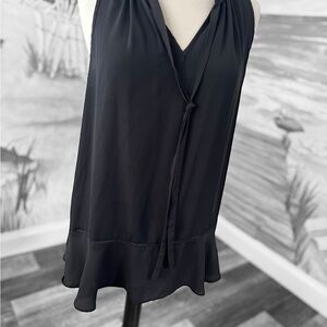 HUGO Black Sleeveless Blouse